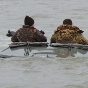 Big & Safe Layout Hunting Boat
