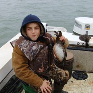 Lake Erie Duck Hunting - First Duck!